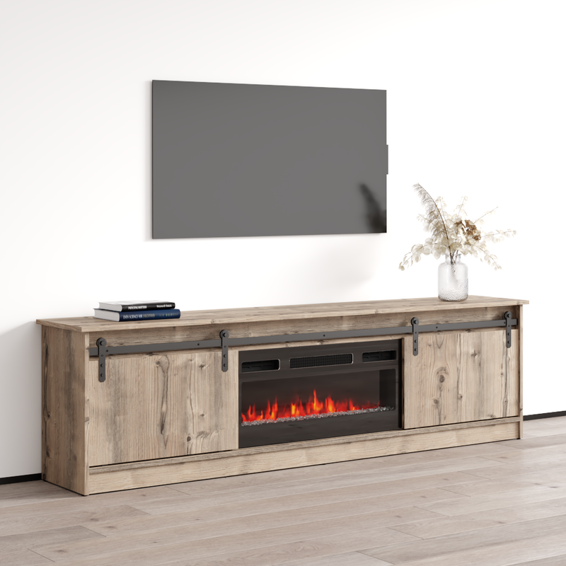 Granero 04 BL EF Fireplace TV Stand Meble Furniture