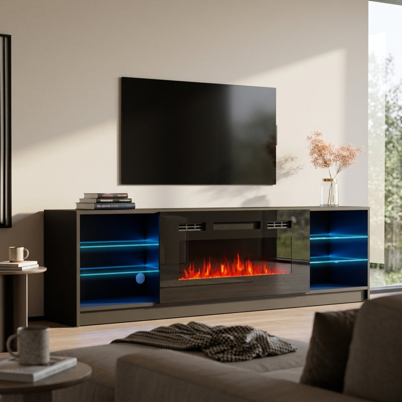 Boston 01 Fireplace TV Stand – Meble Furniture
