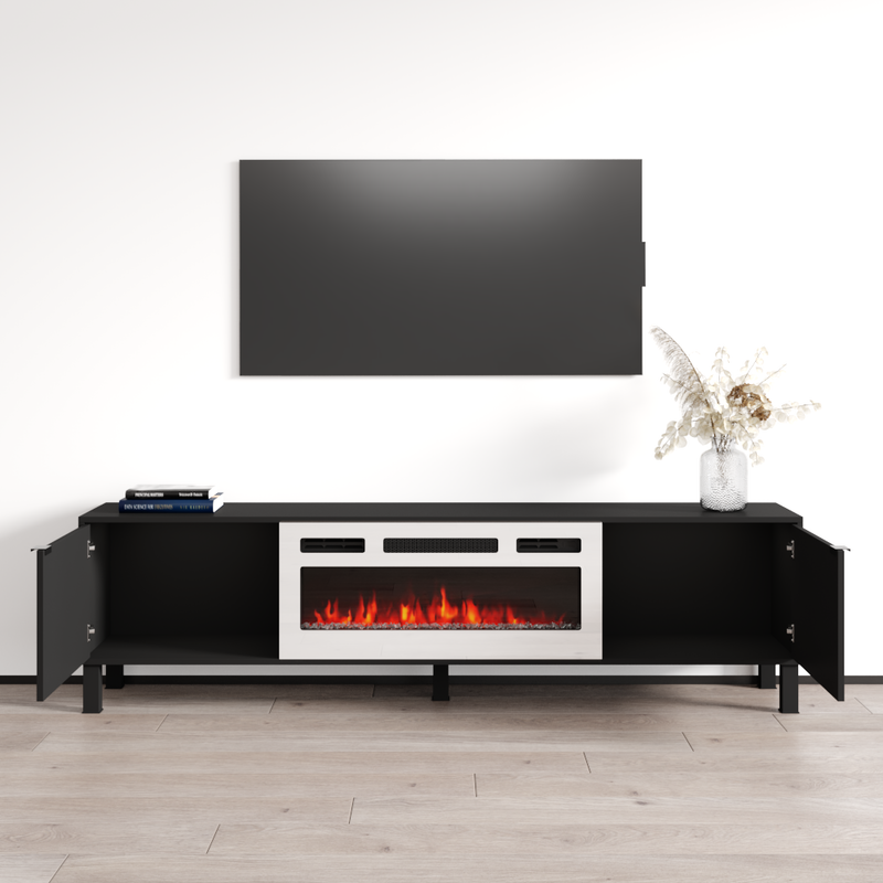 Rustico WH-01 Fireplace TV Stand - Meble Furniture