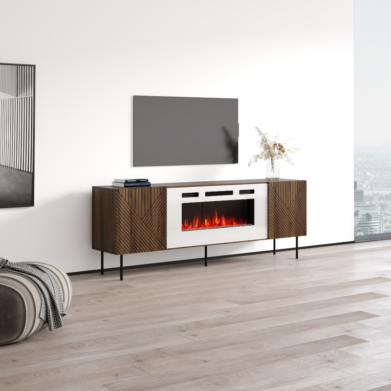 Art Deco WH-EF Fireplace TV Stand - Meble Furniture