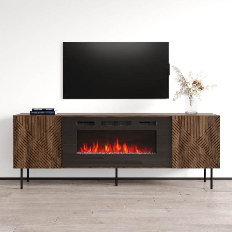 Art Deco BL-EF Fireplace TV Stand - Meble Furniture