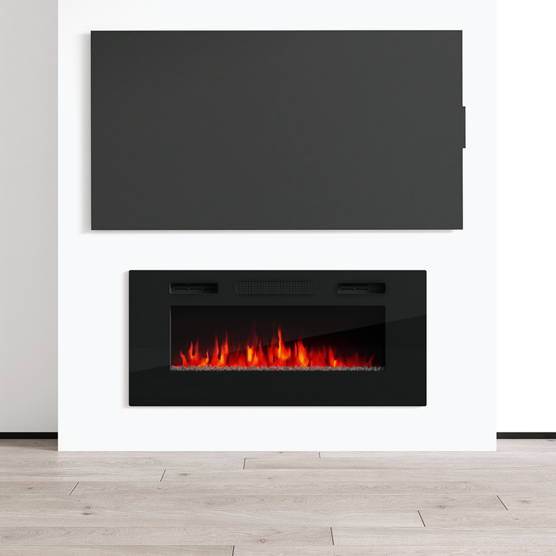 40" Electric Fireplace Heater - Meble Furniture