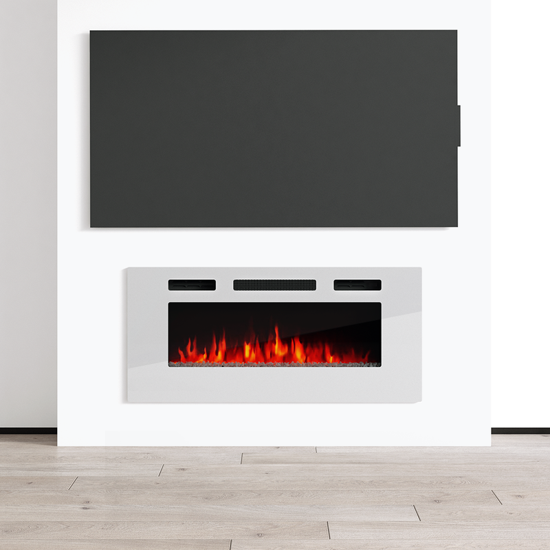 40" Electric Fireplace Heater - Meble Furniture