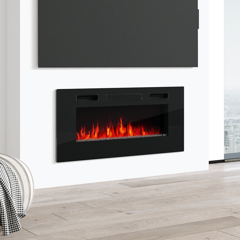 40" Electric Fireplace Heater - Meble Furniture