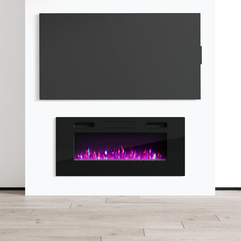 40" Electric Fireplace Heater - Meble Furniture