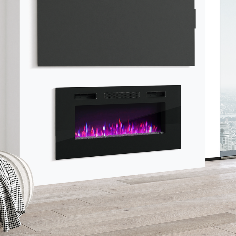 40" Electric Fireplace Heater - Meble Furniture