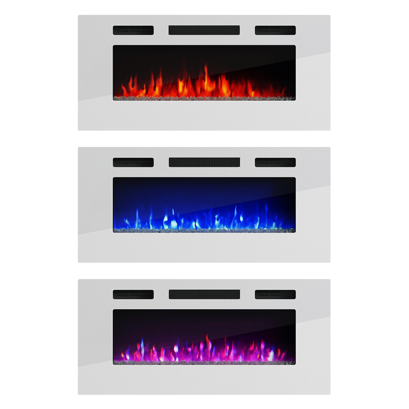 40" Electric Fireplace Heater - Meble Furniture