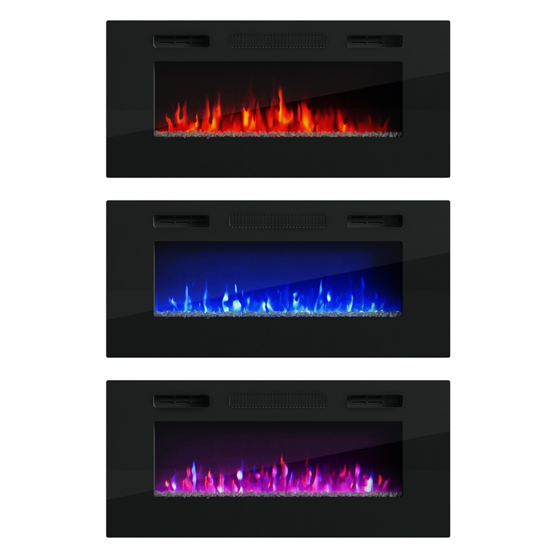 40" Electric Fireplace Heater - Meble Furniture