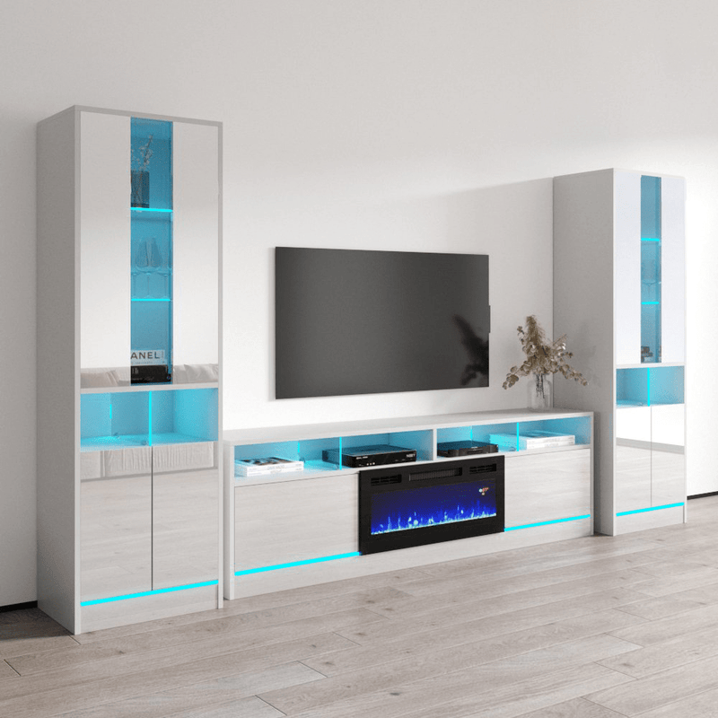 Disparo BL05-BK-BK Entertainment Center - Meble Furniture