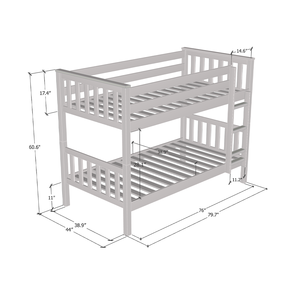 Olivia Bunk Bed - Meble Furniture