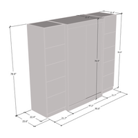 Aria 2D120-EXEX Wardrobe with 2 Mirrors - Meble Furniture