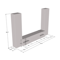 Metro WH-EF Floating Fireplace Entertainment Center - Meble Furniture