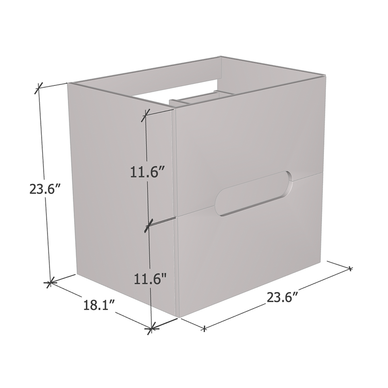 Estelle 2S 60 Floating Bathroom Vanity - Meble Furniture