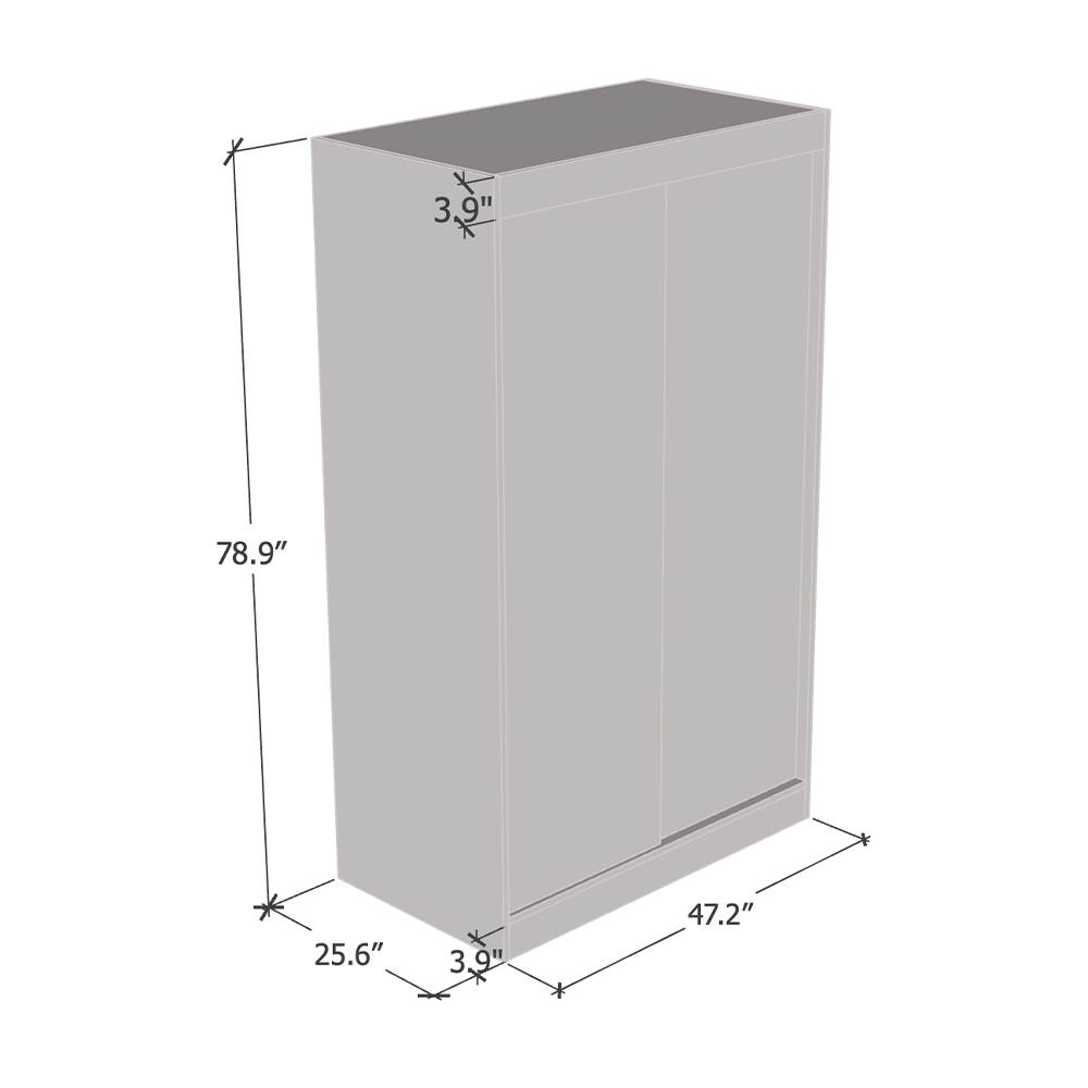 Aria 2D Wardrobe with Mirror - Meble Furniture