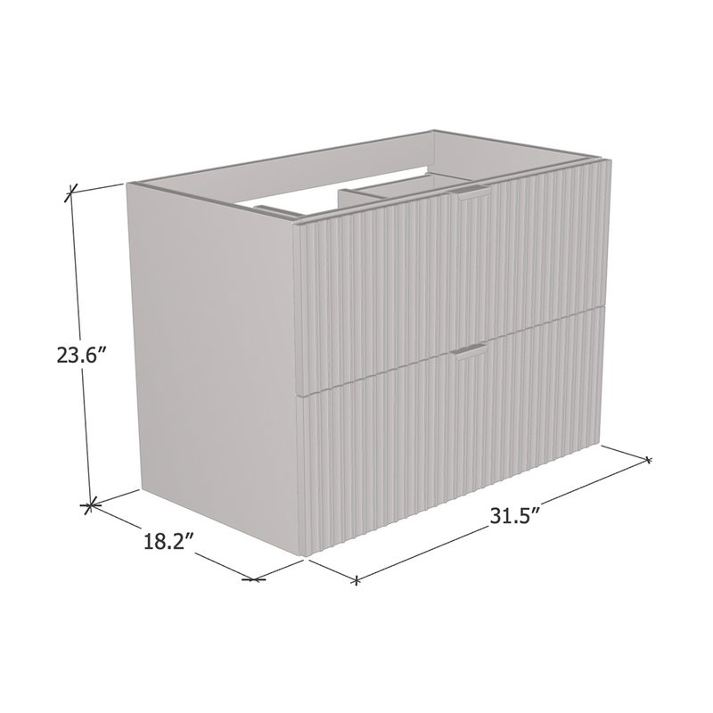 Nicole 2S 80 Floating Bathroom Vanity - Meble Furniture