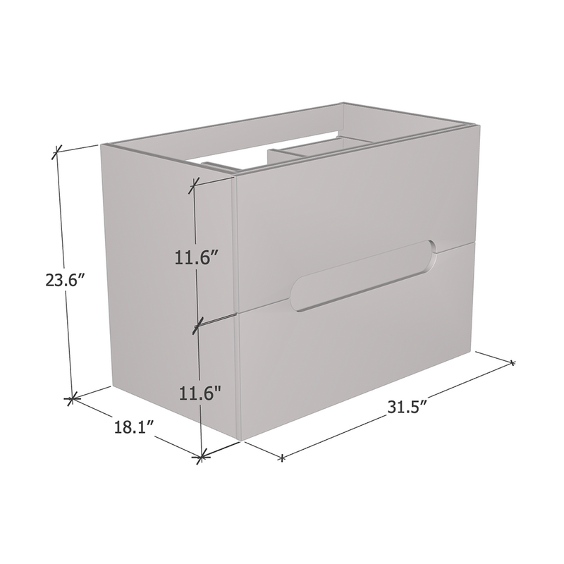 Estelle 2S 80 Floating Bathroom Vanity - Meble Furniture