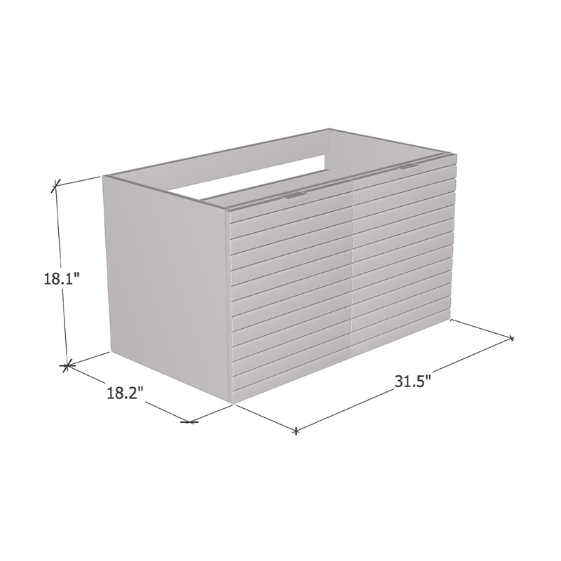 Capri 2D 80 Floating Bathroom Vanity - Meble Furniture