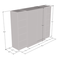 Aria 2D-EXEX Wardrobe with 2 Mirrors - Meble Furniture