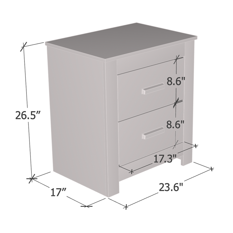 Atlanta 2S Nightstand - Meble Furniture