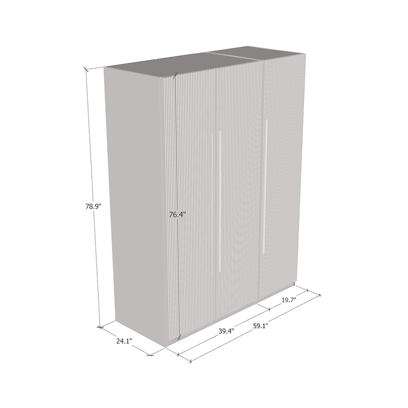 Adeline 2D1D Wardrobe - Meble Furniture