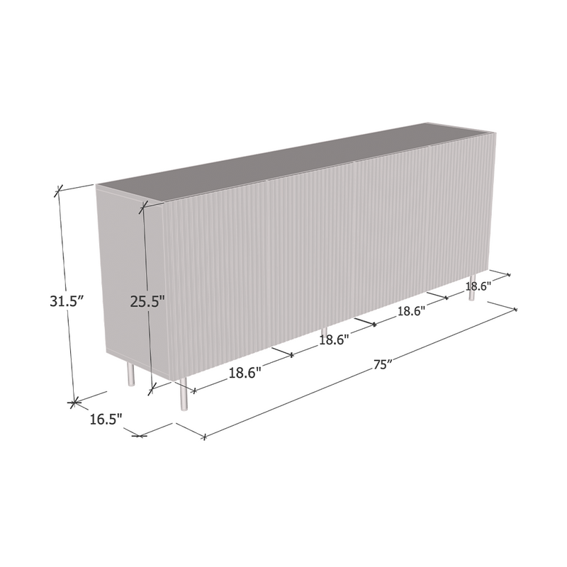 Pafos 4D-C Sideboard - Meble Furniture