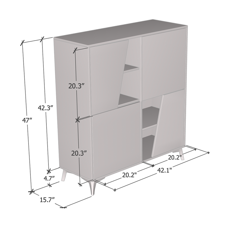 Kwadrat Sideboard 4D - Meble Furniture