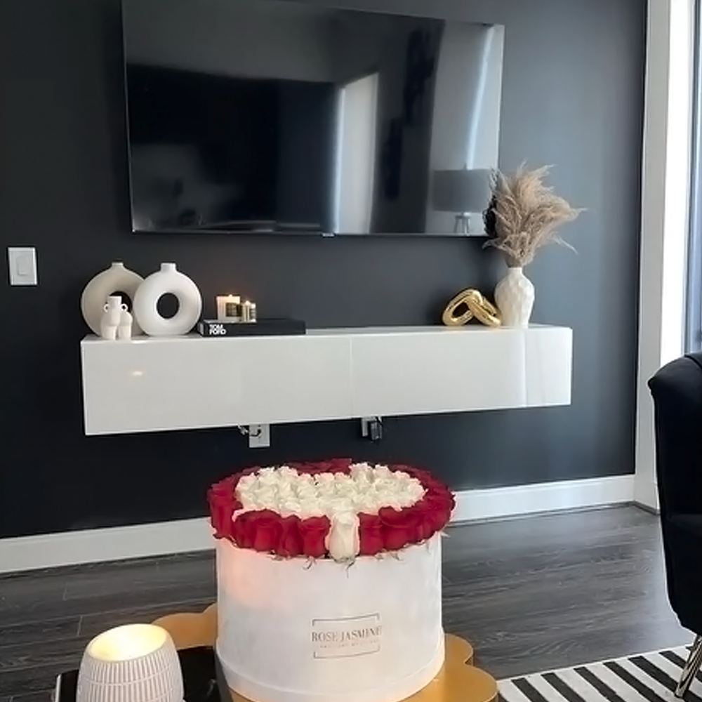 Floating tv store stand overstock
