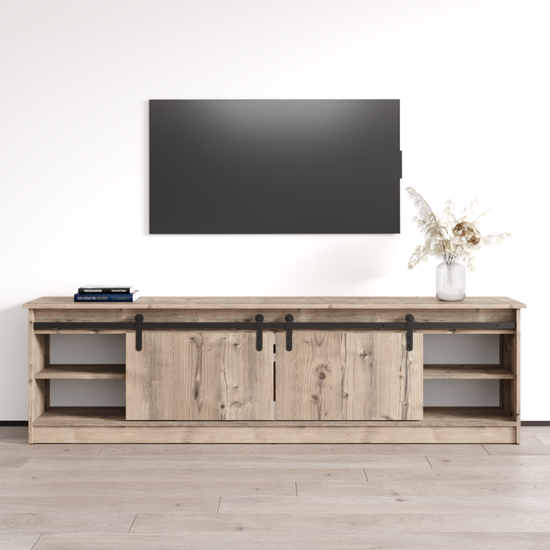 Granero 04 WH-EF Fireplace TV Stand - Meble Furniture