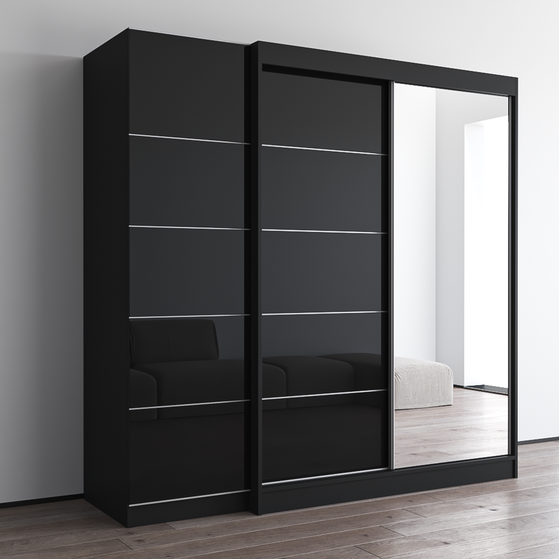 Aria 2D-EX Wardrobe with 1 Mirror - Meble Furniture