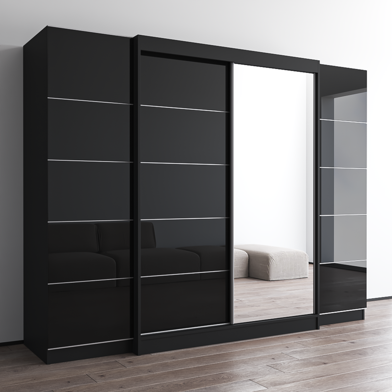 Aria 2D-EXEX Wardrobe with 1 Mirror - Meble Furniture