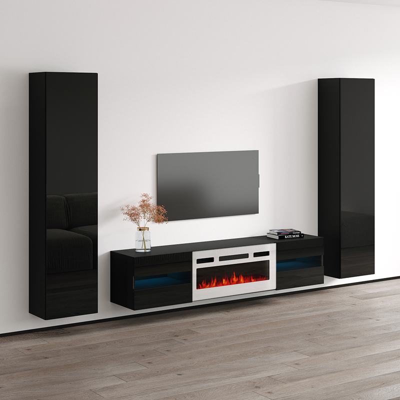 Metro WH-EF Floating Fireplace Entertainment Center - Meble Furniture
