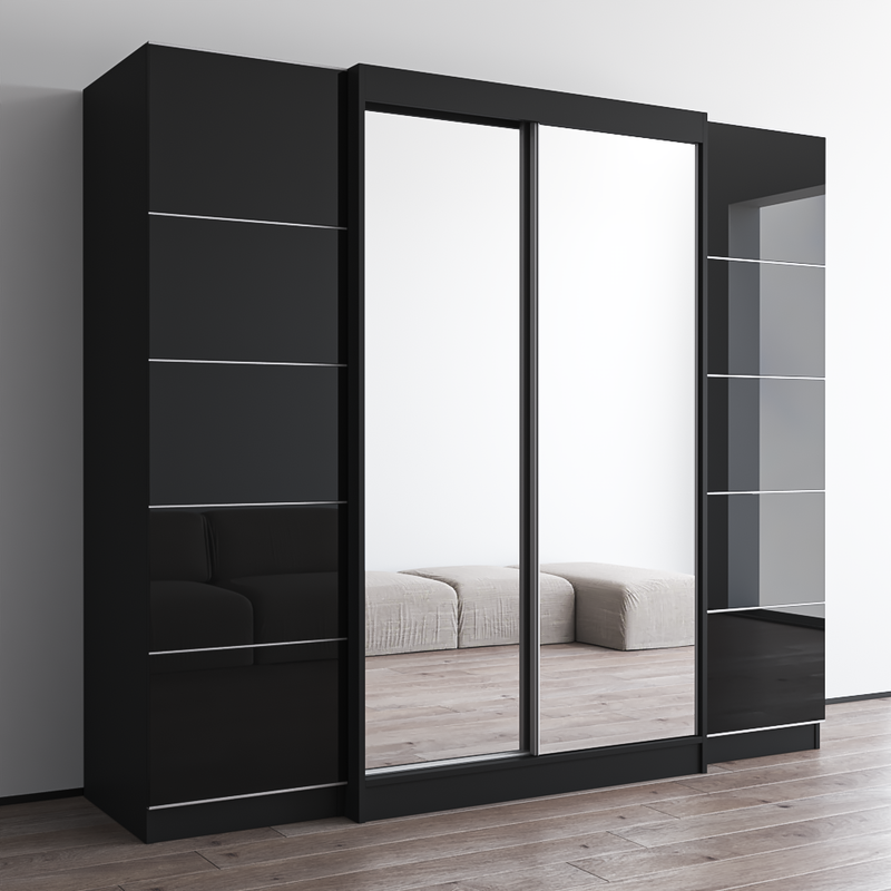 Aria 2D120-EXEX Wardrobe with 2 Mirrors - Meble Furniture
