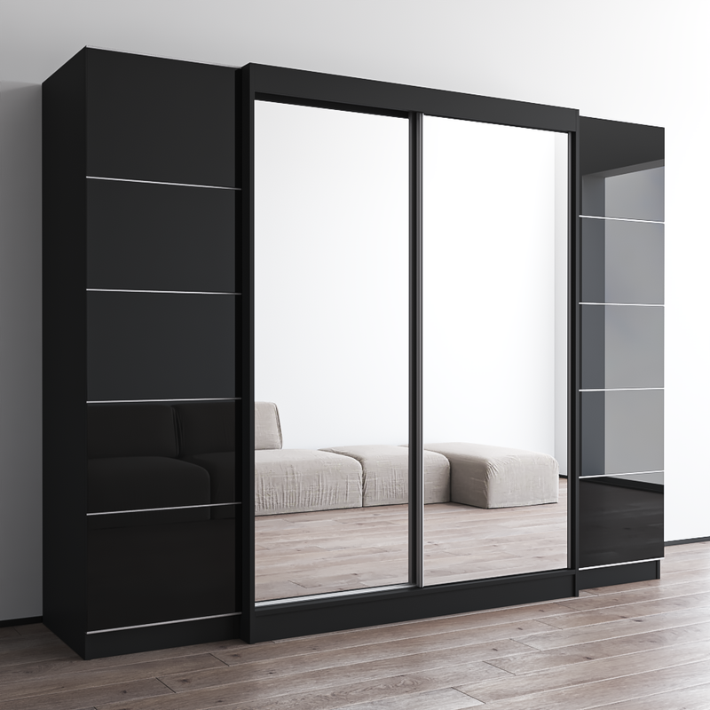 Aria 2D-EXEX Wardrobe with 2 Mirrors - Meble Furniture