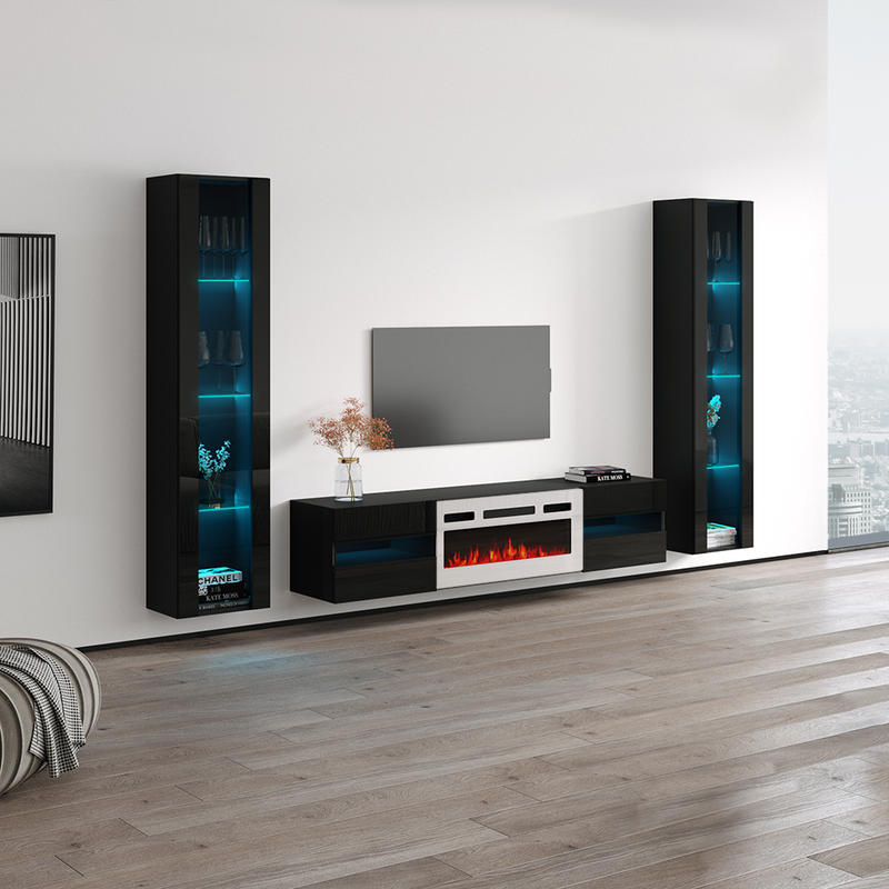 Metro WH-EF Floating Fireplace Entertainment Center - Meble Furniture