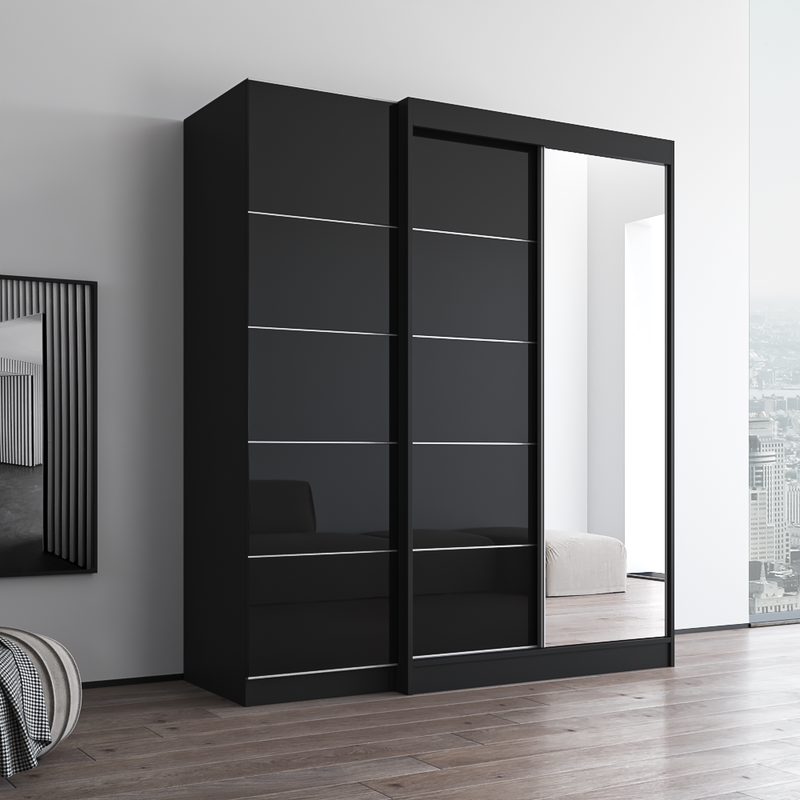 Aria 2D120-EX Wardrobe with 1 Mirror - Meble Furniture