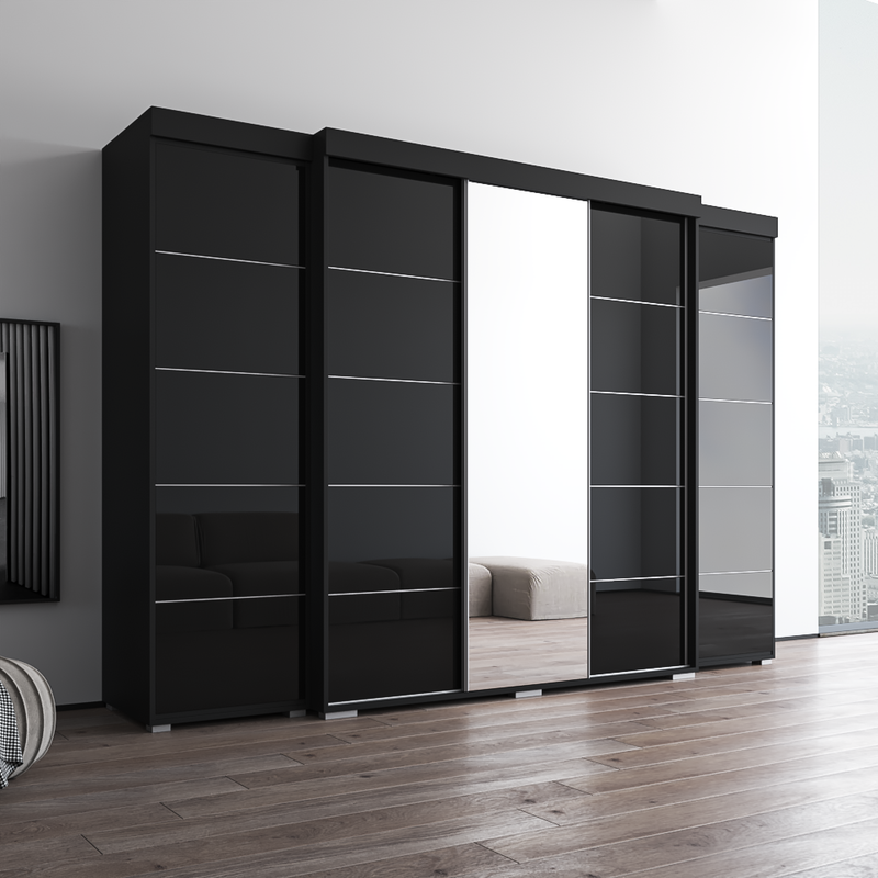 Aria 3D-EXEX Wardrobe with 1 Mirror - Meble Furniture