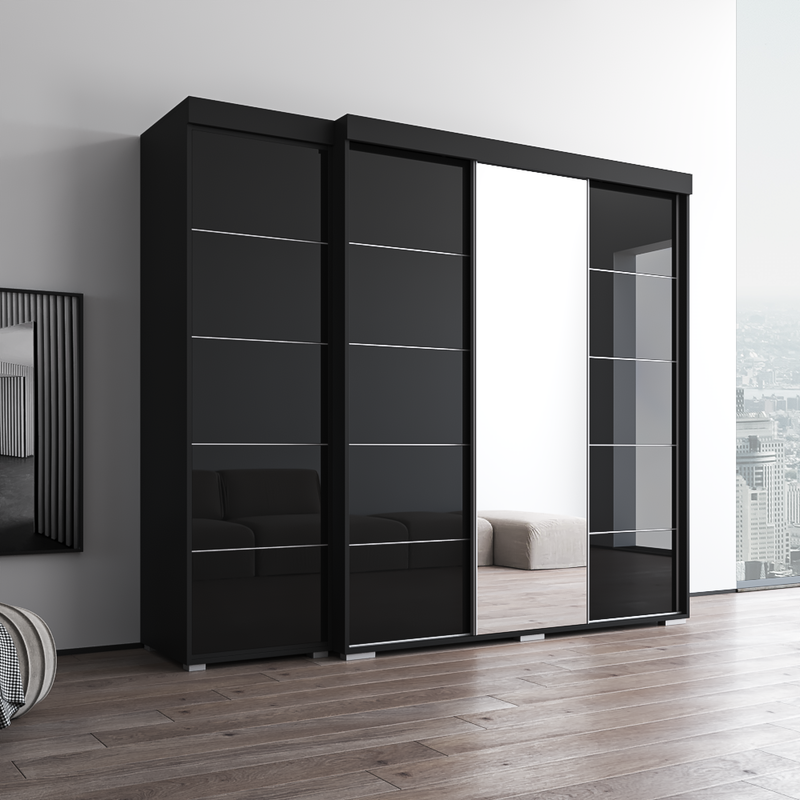 Aria 3D-EX Wardrobe with 1 Mirror - Meble Furniture