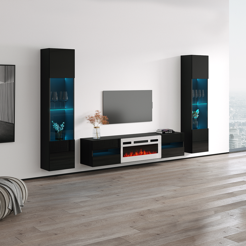 Metro WH-EF Floating Fireplace Entertainment Center - Meble Furniture
