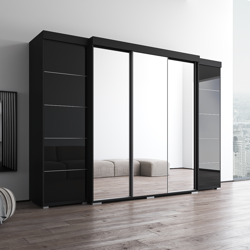 Aria 3D-EXEX Wardrobe with 3 Mirrors - Meble Furniture