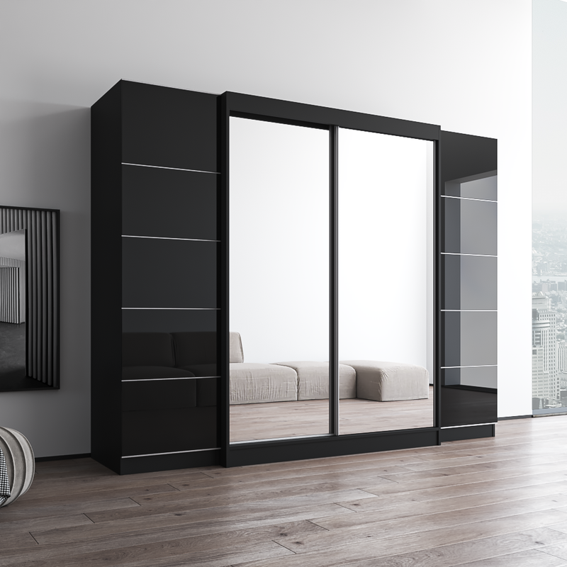 Aria 2D-EXEX Wardrobe with 2 Mirrors - Meble Furniture