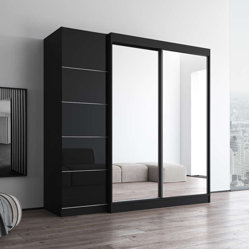 Aria 2D-EX Wardrobe with 2 Mirrors - Meble Furniture