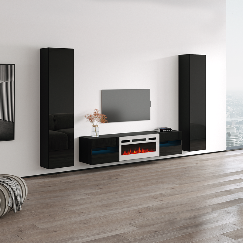 Metro WH-EF Floating Fireplace Entertainment Center - Meble Furniture