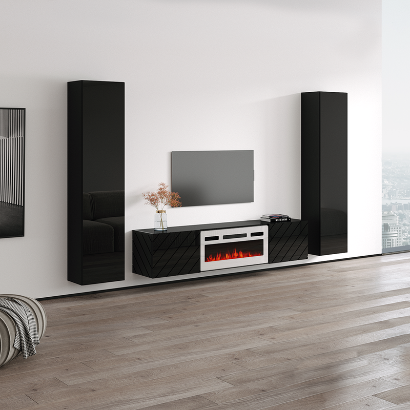 Luxe WH-EF Floating Fireplace Entertainment Center - Meble Furniture