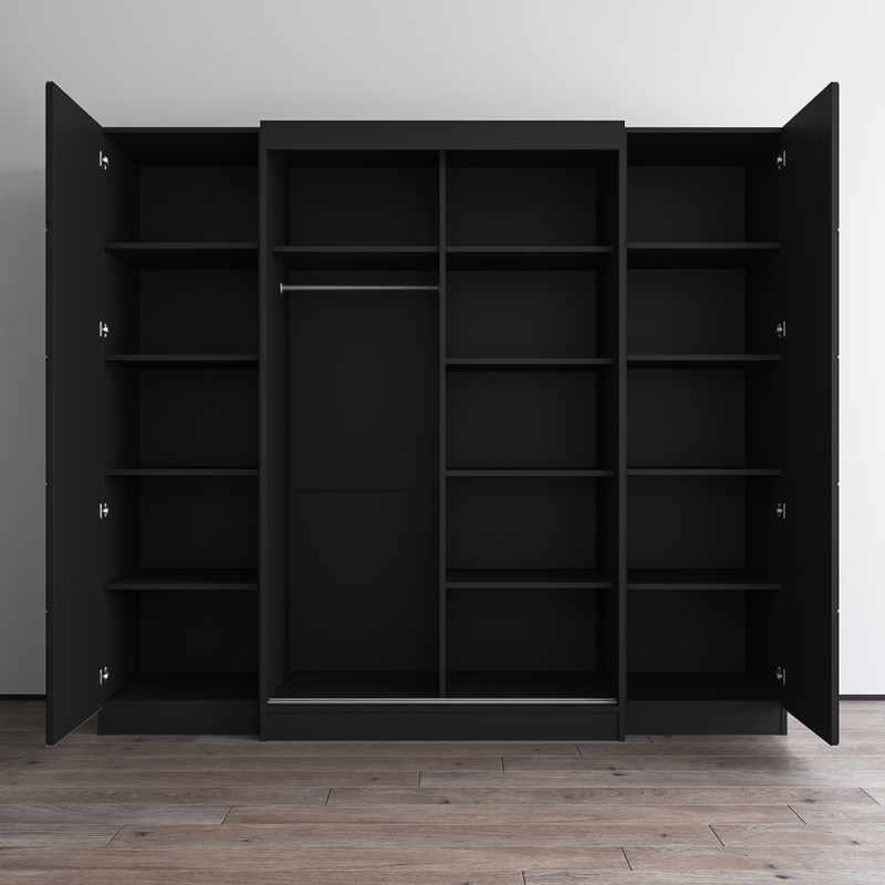 Aria 2D120-EXEX Wardrobe with 2 Mirrors - Meble Furniture
