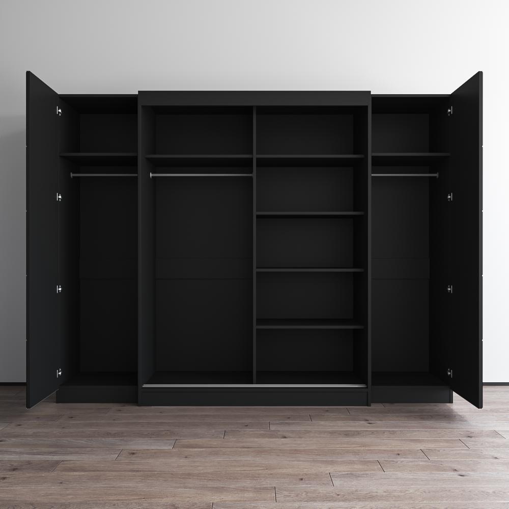 Aria 2D-EXEX Wardrobe with 2 Mirrors - Meble Furniture