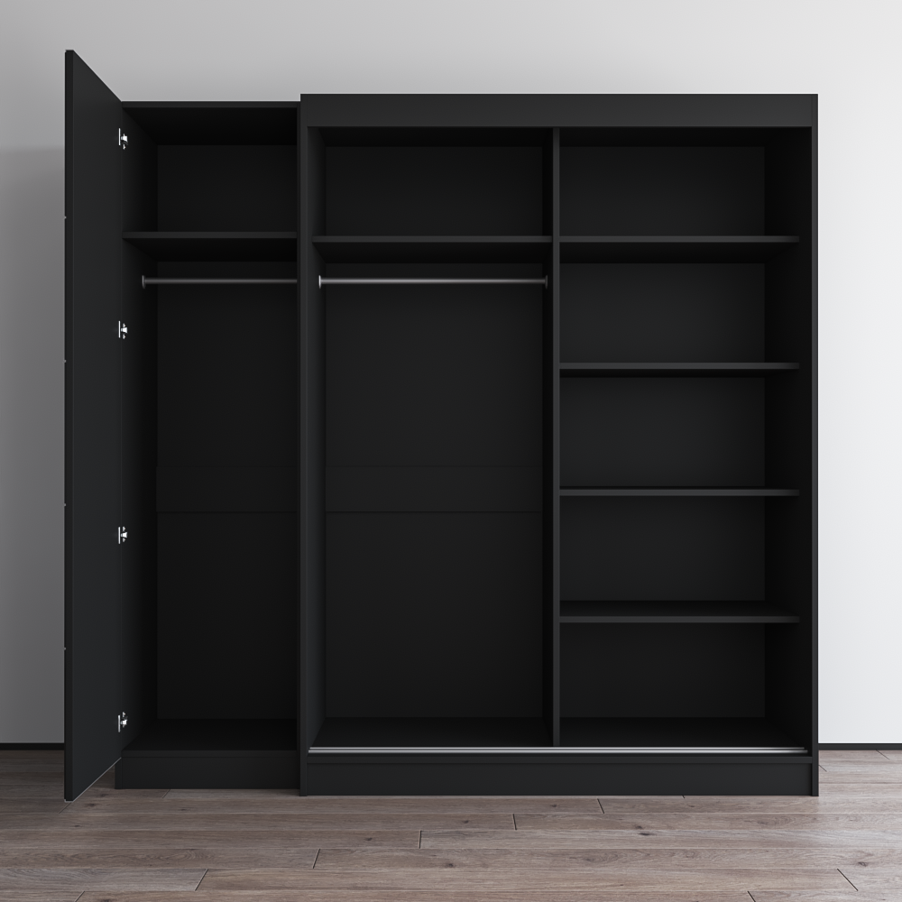 Aria 2D-EX Wardrobe with 1 Mirror - Meble Furniture