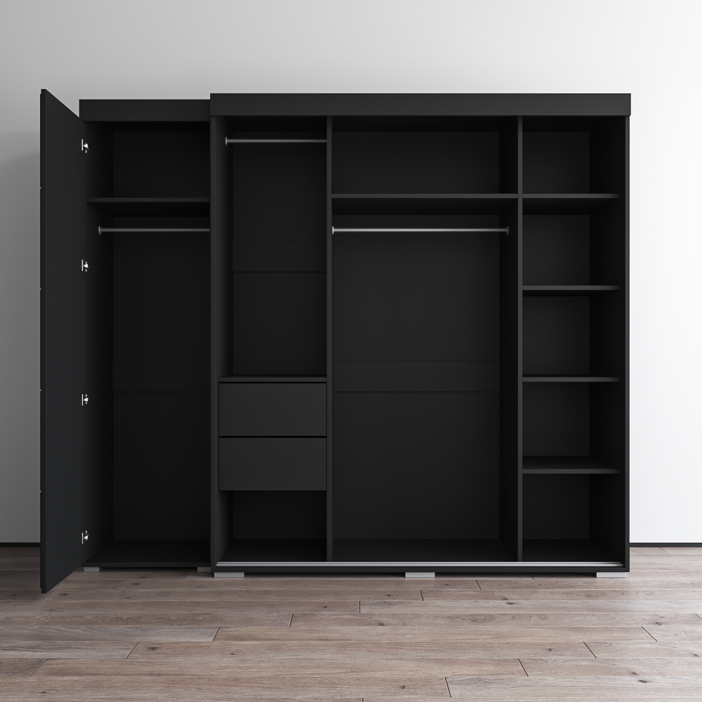 Aria 3D-EX Wardrobe with 1 Mirror - Meble Furniture