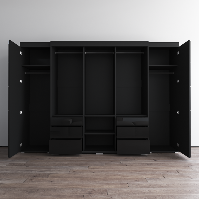 Monaco 3D-EXEX Wardrobe with 1 Mirror - Meble Furniture