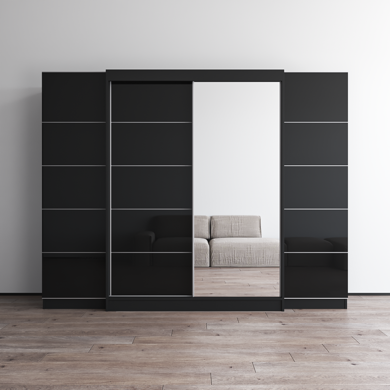 Aria 2D-EXEX Wardrobe with 1 Mirror - Meble Furniture