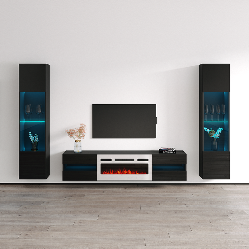 Metro WH-EF Floating Fireplace Entertainment Center - Meble Furniture